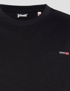 T-shirt noir sans manche effet flammé - NOIR