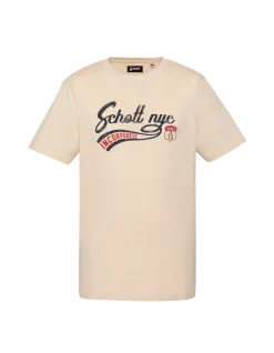 T-shirt sable imprimé Schott NYC® vintage - SABLE
