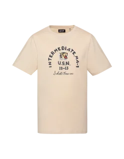 T-shirt sable imprimé U.S.N. - SABLE