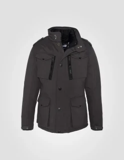 Veste army anthracite multipoches, plastron amovible - ANTHRACITE