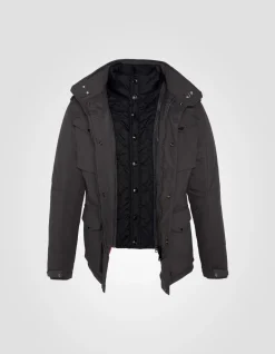 Veste army anthracite multipoches, plastron amovible - ANTHRACITE