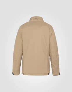 Veste army beige clair multipoches, plastron amovible - BEIGE CLAIR