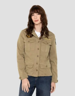 Veste army surteint kaki clair - KAKI CLAIR