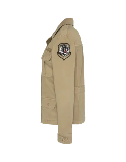 Veste army surteint kaki clair - KAKI CLAIR