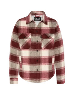 Veste à carreaux marron doublée sherpa - CARREAUX MARRON