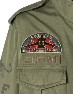 Veste de combat kaki badgée - KAKI