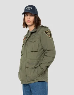 Veste de combat kaki badgée - KAKI