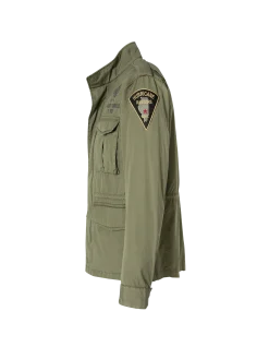 Veste de combat kaki badgée - KAKI
