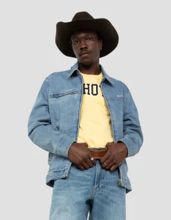 Veste en jean worker bleu - BLEU MINÉRAL