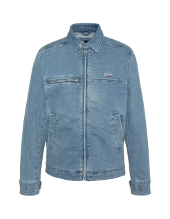 Veste en jean worker bleu - BLEU MINÉRAL
