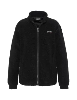 Veste sherpa zippée noire - NOIR