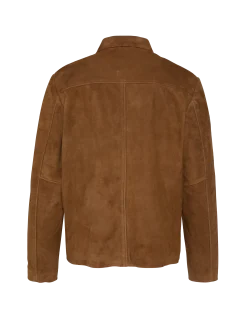 Veste western rouille, chèvre velours - ROUILLE